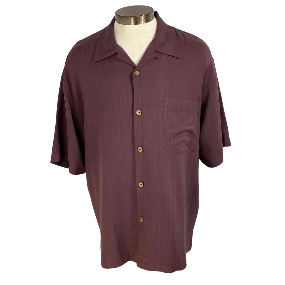 Old Maui Silk Short sleeve burgundy XL